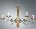 South Beach Art Deco crystal chandelier
