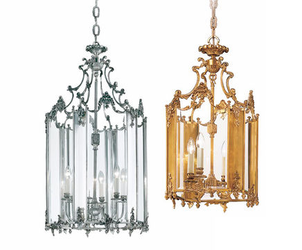 Rococo brass lantern