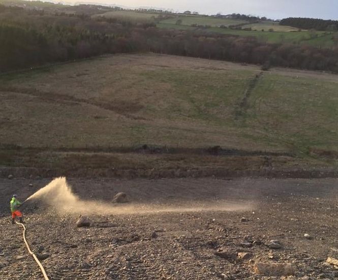 Hydroseeding for Banks Mining's Bradley site