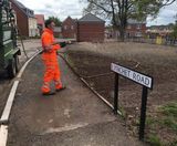 Hydroseeding for public space at new housing estate  - on this page