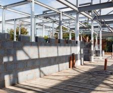 Aircrete Infil for Steel Frame, Temple near Birmingham