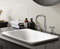 Purist three-hole basin mixer