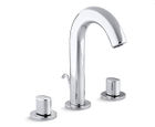 Oblo® tall two-handle, three-hole basin mixer