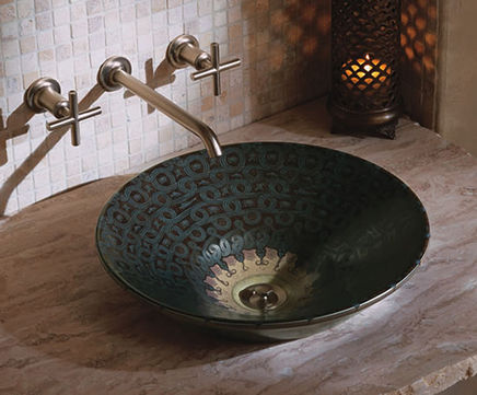 Serpentine Bronze™ washbasin
