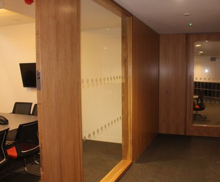 Natraglaze internal timber glazed partitions