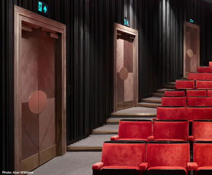 Bespoke timber and steel doors for Bloomsbury Theatre