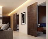 Interior invisible door system offers sleek aesthetics - on this page
