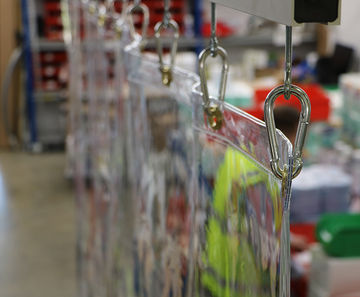 SlideScreen industrial heavy-duty curtain tracks