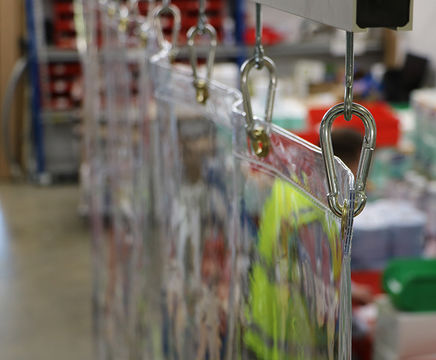 SlideScreen industrial heavy-duty curtain tracks