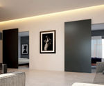 Invisible sliding door systems for homes and offices