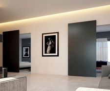 Invisible sliding door systems for homes and offices