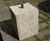 Sandstone Staddle Stone - square garden base for posts or ornaments 2