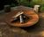 Corten steel fire pit wood burner bowl 1