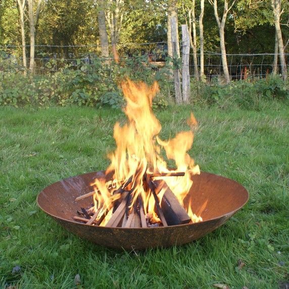 Images For Corten Steel Fire Pit Wood Burner Bowl