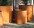 Cylindro Planter - corten steel planter for indoor and outdoor garden use 3