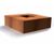 Corten Steel Square Fire Table 1
