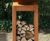 Mensa Corten U-Plinth - corten steel display plinth for garden statues 2