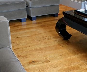 Solid oak flooring