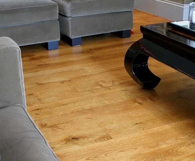Solid oak flooring