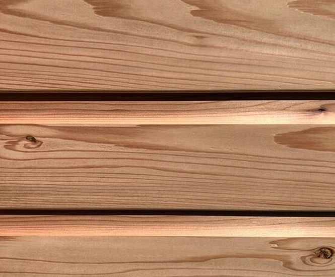Cedar shiplap cladding