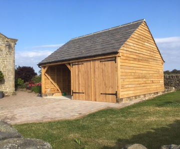 European oak square-edge weatherboard cladding
