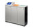 Lune Vario - modular steel waste separation bin for high-traffic areas 4