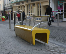 Street furniture, Tullow Street redevelopment, Carlow