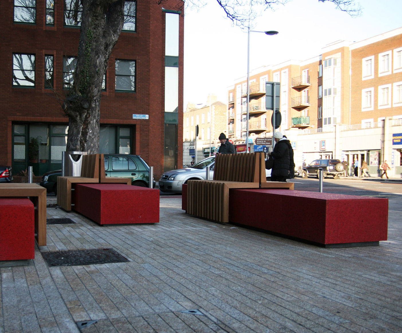 Public plaza furniture, Rathmines Omos ESI External Works