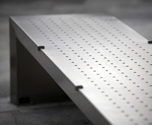 s06 stainless steel bench