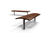 S19 Bench - hardwood and steel outdoor seating for public spaces 2