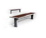 s30.2 - stainless steel and timber bench