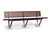 S31 Seat - hardwood and steel outdoor bench for public spaces 12