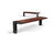 S64 Bench - hardwood and steel outdoor seating for public spaces 9