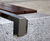 s83 - cut granite, 316 stainless steel and timber bench 3