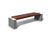 s83 - cut granite, 316 stainless steel and timber bench 9