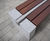 s83 - cut granite, 316 stainless steel and timber bench 0