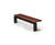 s96w - galvanised steel and timber bench 10