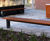 s96w - galvanised steel and timber bench 3