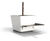 t2 - aluminium tree planter with stainless steel bench 0