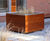 S39 Planter - hardwood and steel outdoor planter with seating rim 7
