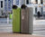 s16 - galvanised steel dual recycling bin, 115 litres 2