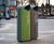 s16 - galvanised steel dual recycling bin, 115 litres 1