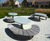 s89 - steel, fibreglass and hardwood picnic set 2
