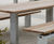 s96w galvanised steel and timber picnic set 2