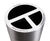 Lune Myron - aluminum or stainless steel multi-stream waste bin 1