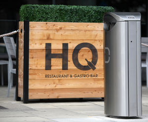 Stainless steel bins for Dublin Docklands business area