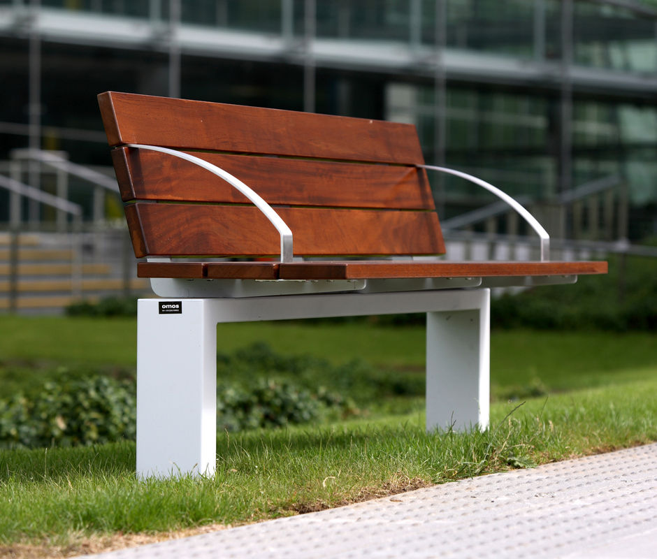 Images for s96w galvanised steel and timber seat