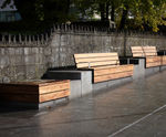Bespoke concrete seating for Athlone town centre