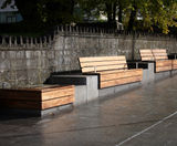 Bespoke concrete seating for Athlone town centre - on this page