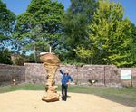 Apple Core timber play sculpture